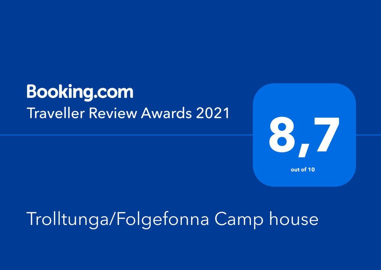 ユンダル Trolltunga/Folgefonna Camp Houseヴィラ エクステリア 写真